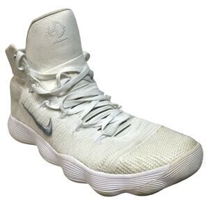 Nike Hyperdunk 2017 Flyknit Triple White Basketball High Top Sneaker Size 14